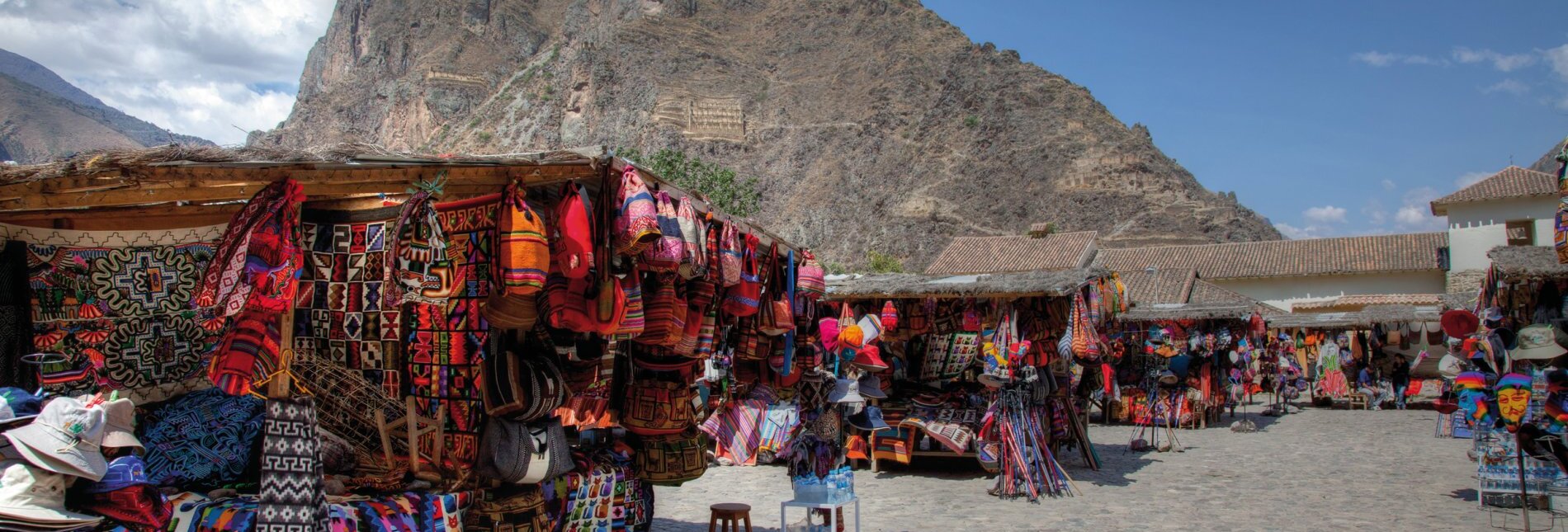 Markt an den Inka-Terrassen in Ollantaytamo