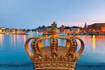 Goldene Krone auf der Skeppsholmbrücke
