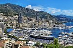 Tribünen an der Rennstrecke von Monaco
