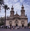 Kathedrale auf dem Plaza Armas in Santiago