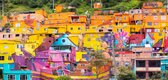 South Bogota colorful houses in district called Los Puentes