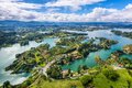 Guatape panoramic view from the Rock (la Piedra del Penol), near Medellin, Colombia.