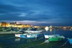 Abendstimmung im Hafen an der apulischen Adriaküste