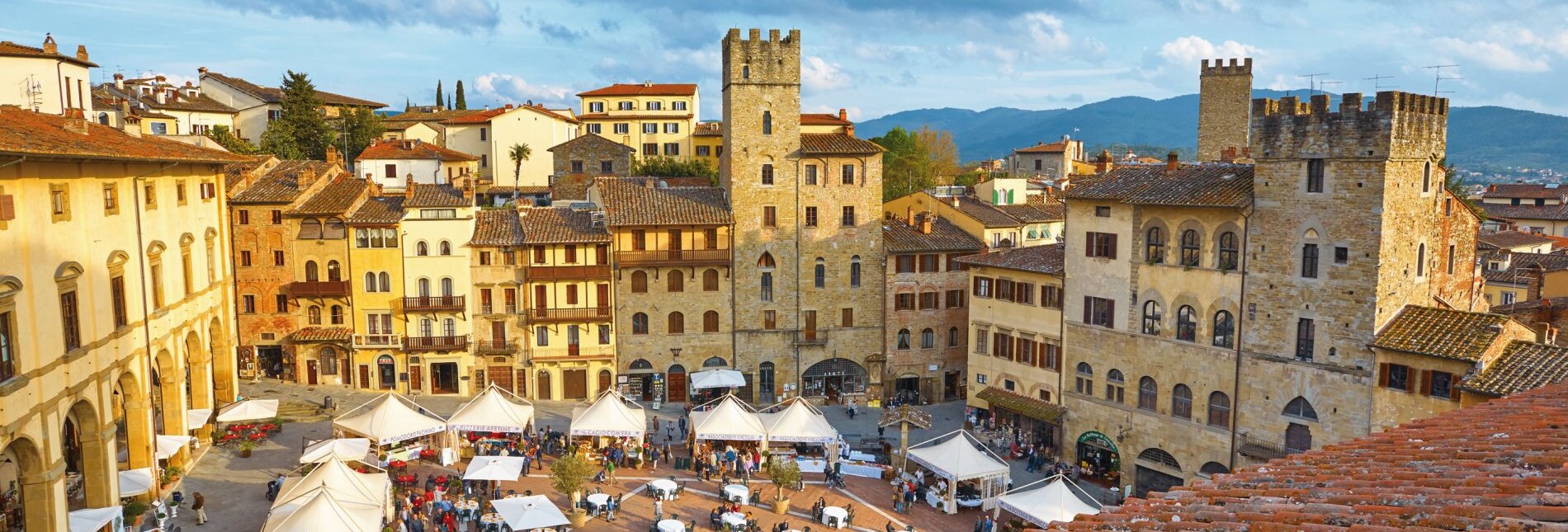 Marktplatz in Arezzo