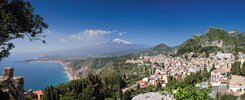 Ätna und Taormina - Panorama