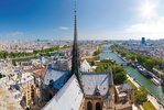 Blick über Paris von Notre Dame