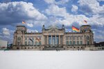 Berliner Reichstag im Winter