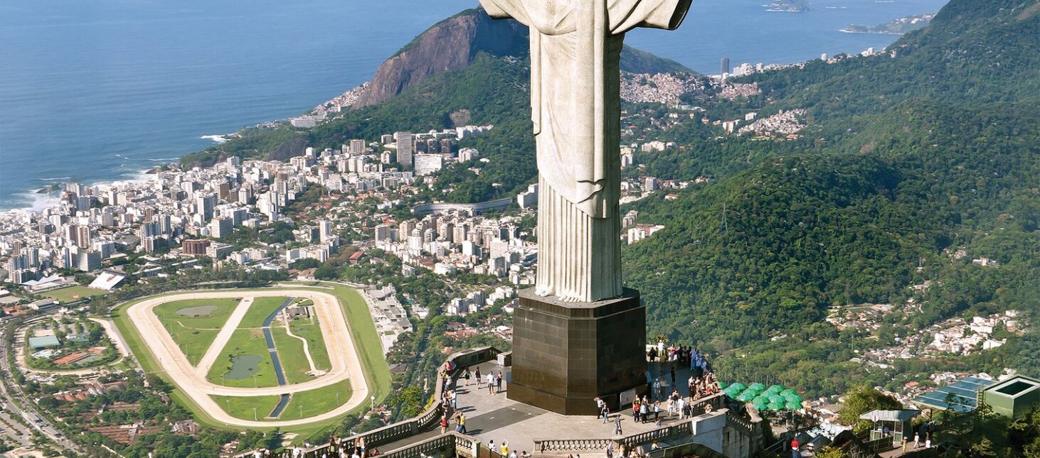 Christusstatue auf dem Corcovado-Berg in Rio de Janeiro