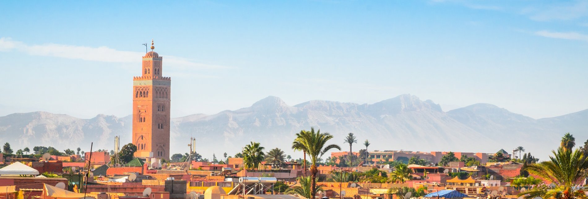 Blick auf Marrakesch