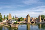Gedeckte Brücken mit Blick auf das Straßburger Münster