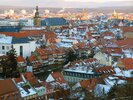 Die Altstadt von Bamberg im Winter