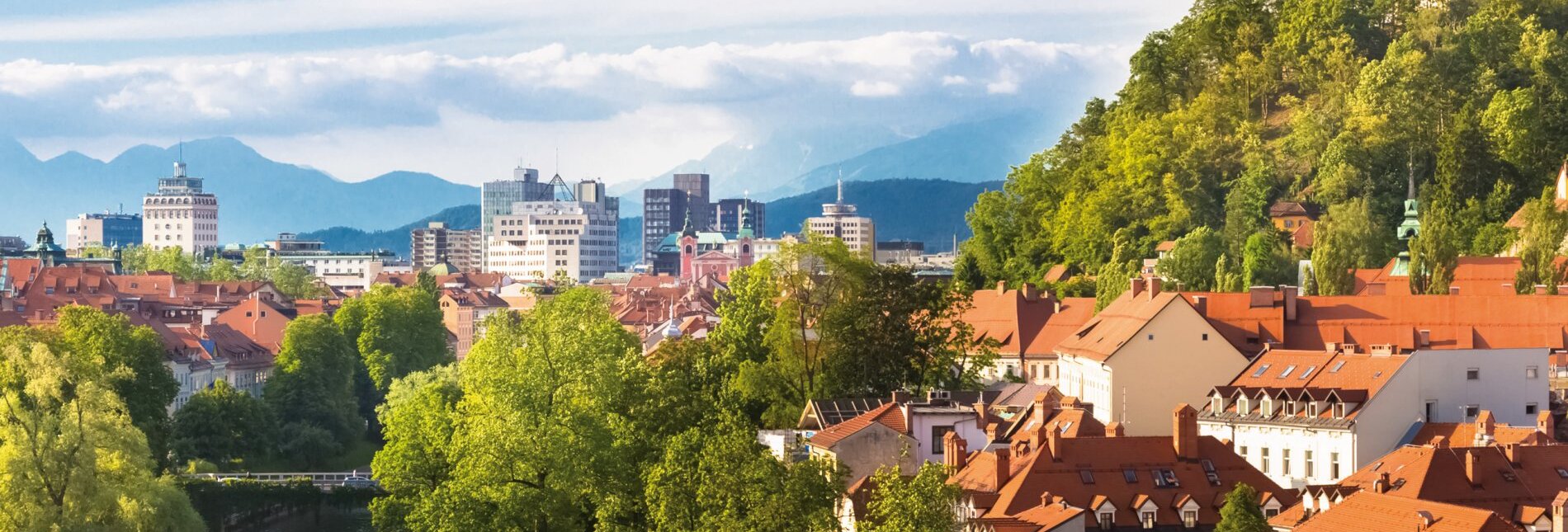 Schloss und Altstadt Ljubljana